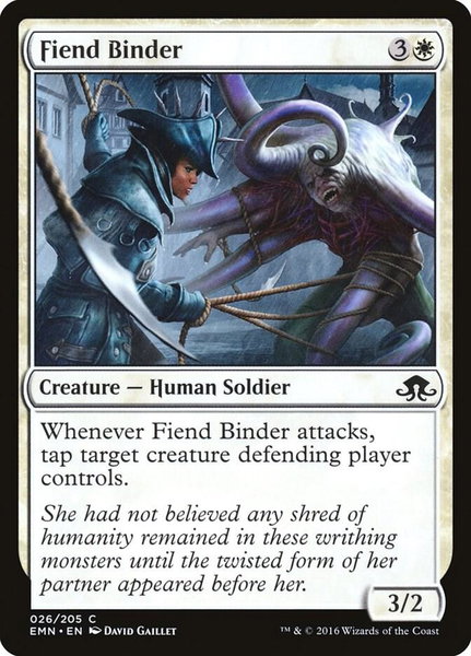 Fiend Binder trading card from Eldritch Moon Fiend Binder - Eldritch Moon Magic: The Gathering trading card