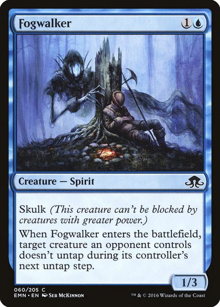 Fogwalker trading card from Eldritch Moon Fogwalker - Eldritch Moon Magic: The Gathering trading card