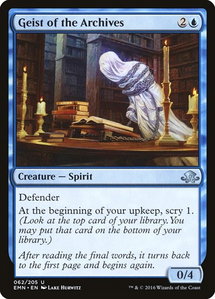 Geist of the Archives - Eldritch Moon (EMN) #62 - Uncommon Magic: The Gathering Trading Card