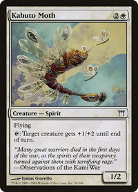Kabuto Moth - Champions of Kamigawa (CHK) #20 - Common Magic: The Gathering Trading Card