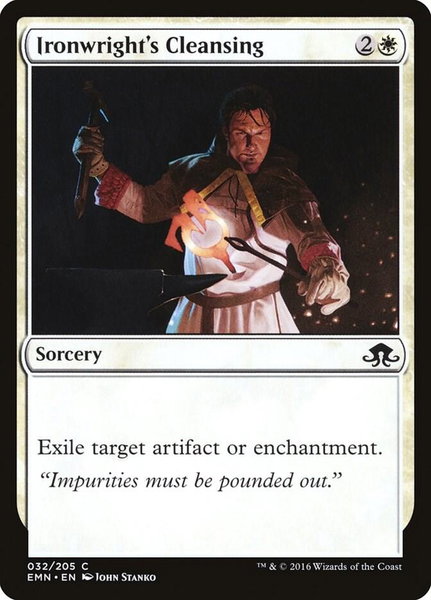 Ironwright's Cleansing trading card from Eldritch Moon Ironwright's Cleansing - Eldritch Moon Magic: The Gathering trading card