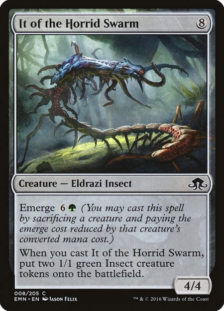 It of the Horrid Swarm trading card from Eldritch Moon It of the Horrid Swarm - Eldritch Moon Magic: The Gathering trading card