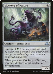 Mockery of Nature - Eldritch Moon (EMN) #10 - Uncommon Magic: The Gathering Trading Card