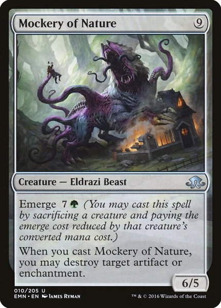 Mockery of Nature trading card from Eldritch Moon Mockery of Nature - Eldritch Moon Magic: The Gathering trading card