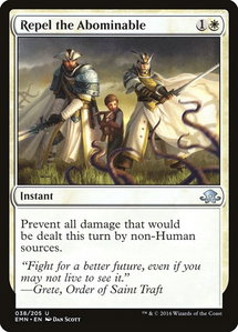 Repel the Abominable - Eldritch Moon (EMN) #38 - Uncommon Magic: The Gathering Trading Card