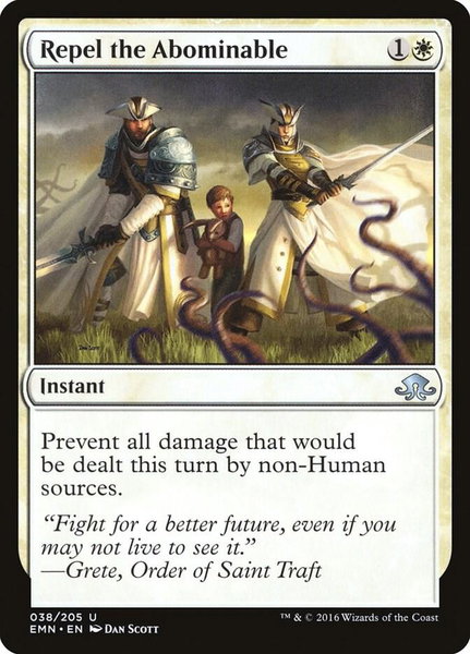 Repel the Abominable trading card from Eldritch Moon Repel the Abominable - Eldritch Moon Magic: The Gathering trading card