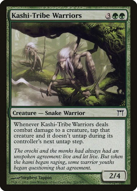 Kashi-Tribe Warriors - Champions of Kamigawa Magic: The Gathering trading card