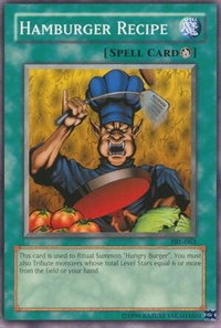 Hamburger Recipe - Spell Ruler (SRL) #SRL-063 - Common / Short Print YuGiOh Trading Card