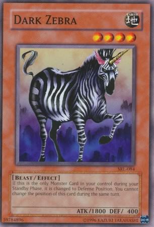 Dark Zebra trading card from Spell Ruler Dark Zebra - Spell Ruler YuGiOh trading card