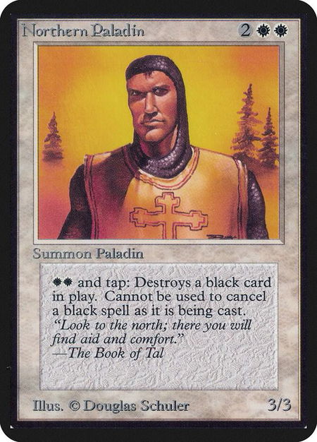 Northern Paladin - Alpha Edition Magic: The Gathering trading card