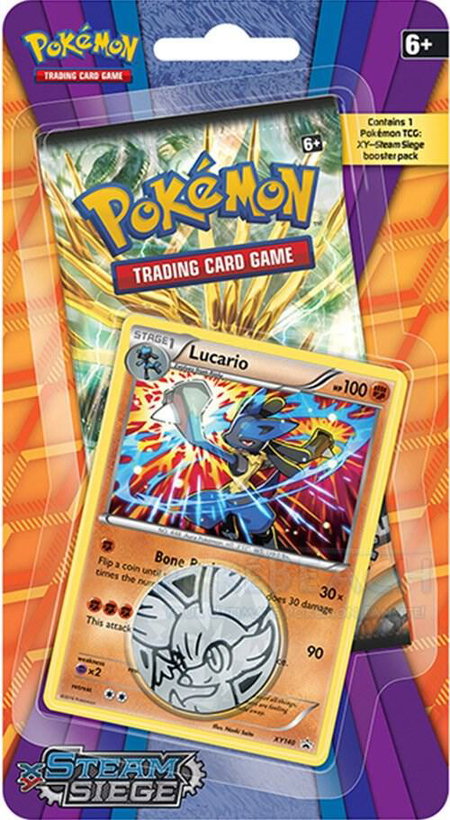 Steam Siege Single Pack Blister [Lucario] - XY - Steam Siege Pokémon trading card