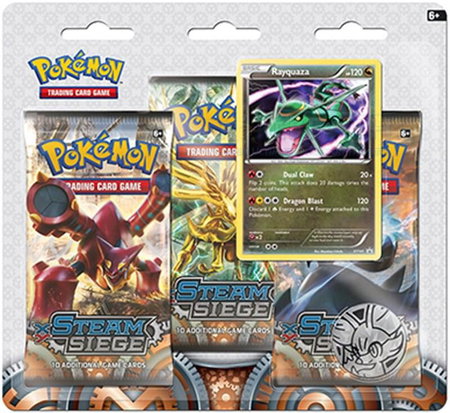 Steam Siege 3 Pack Blister [Rayquaza] - XY - Steam Siege Pokémon trading card