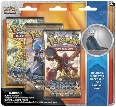 Steam Siege Collectible Pin 3 Pack Blister [Shiny Mega Gardevoir] - XY - Steam Siege Pokémon trading card
