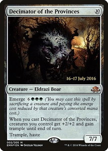Decimator of the Provinces - Prerelease Cards (PRE) #2s - Mythic Rare Magic: The Gathering Trading Card
