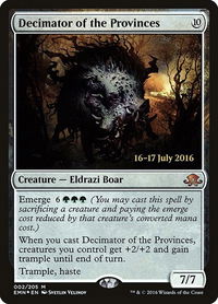 Decimator of the Provinces - Prerelease Cards (PRE) #2s - Mythic Magic: The Gathering Trading Card