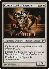 Konda, Lord of Eiganjo - Champions of Kamigawa (CHK) #30 - Rare Magic: The Gathering Trading Card
