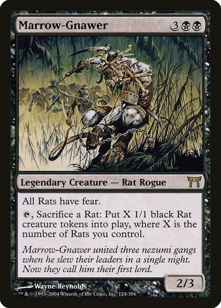 Marrow-Gnawer trading card from Champions of Kamigawa Marrow-Gnawer - Champions of Kamigawa Magic: The Gathering trading card