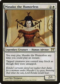Masako the Humorless - Champions of Kamigawa (CHK) #33 - Rare Magic: The Gathering Trading Card