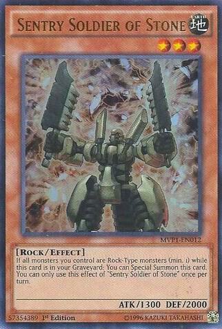 Sentry Soldier of Stone - The Dark Side of Dimensions Movie Pack YuGiOh trading card