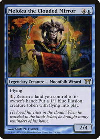 Meloku the Clouded Mirror - Champions of Kamigawa (CHK) #74 - Rare Magic: The Gathering Trading Card
