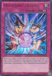 Magicians' Defense - The Dark Side of Dimensions Movie Pack (MVP1) #MVP1-EN028 - Ultra Rare YuGiOh Trading Card