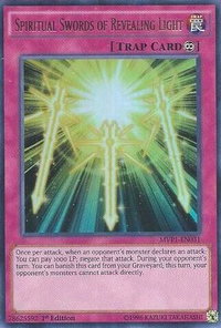 Spiritual Swords of Revealing Light - The Dark Side of Dimensions Movie Pack (MVP1) #MVP1-EN031 - Ultra Rare YuGiOh Trading Card