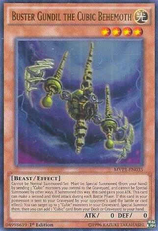 Buster Gundil the Cubic Behemoth - The Dark Side of Dimensions Movie Pack YuGiOh trading card