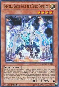 Indiora Doom Volt the Cubic Emperor - The Dark Side of Dimensions Movie Pack (MVP1) #MVP1-EN038 - Ultra Rare YuGiOh Trading Card