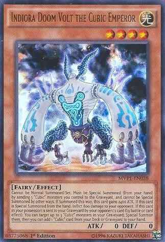 Indiora Doom Volt the Cubic Emperor - The Dark Side of Dimensions Movie Pack YuGiOh trading card