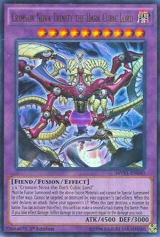 Crimson Nova Trinity the Dark Cubic Lord - The Dark Side of Dimensions Movie Pack YuGiOh trading card