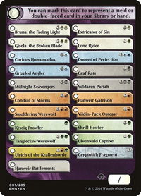 Checklist Card - Eldritch Moon - Eldritch Moon (EMN) #CH1 - Token Magic: The Gathering Trading Card