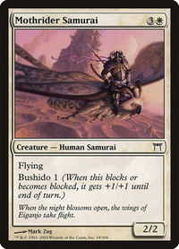 Mothrider Samurai - Champions of Kamigawa (CHK) #34 - Common Magic: The Gathering Trading Card