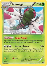 Yanmega - XY - Steam Siege (STS) #7/114 - Rare Pokémon Trading Card