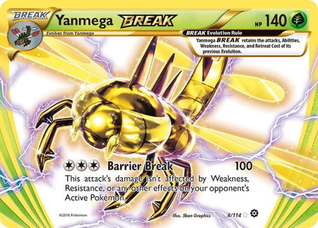 Yanmega BREAK - XY - Steam Siege Pokémon trading card