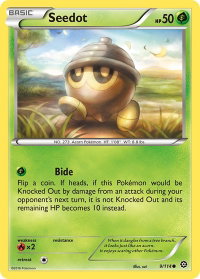 Seedot - XY - Steam Siege (STS) #9/114 - Common Pokémon Trading Card