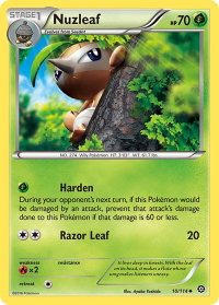 Nuzleaf - XY - Steam Siege (STS) #10/114 - Uncommon Pokémon Trading Card