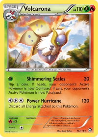 Volcarona - XY - Steam Siege (STS) #15/114 - Rare Pokémon Trading Card