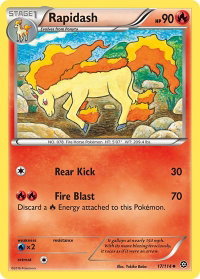 Rapidash - XY - Steam Siege (STS) #17/114 - Uncommon Pokémon Trading Card