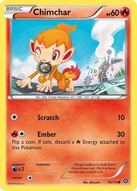 Chimchar - XY - Steam Siege (STS) #18/114 - Common Pokémon Trading Card
