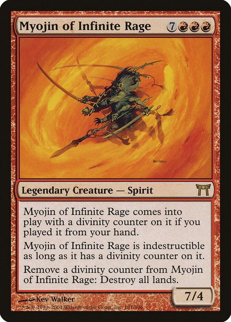 Myojin of Infinite Rage - Champions of Kamigawa Magic: The Gathering trading card