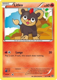 Litleo - XY - Steam Siege (STS) #22/114 - Common Pokémon Trading Card