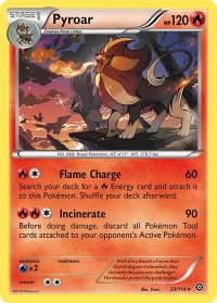 Pyroar - XY - Steam Siege (STS) #23/114 - Rare Pokémon Trading Card