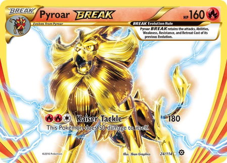 Pyroar BREAK - XY - Steam Siege Pokémon trading card