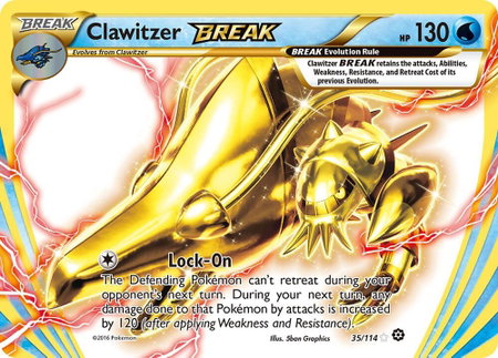 Clawitzer BREAK - XY - Steam Siege Pokémon trading card