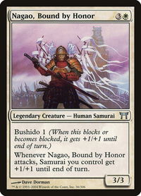 Nagao, Bound by Honor - Champions of Kamigawa (CHK) #36 - Uncommon Magic: The Gathering Trading Card