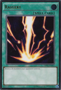 Raigeki (UTR) - OTS Tournament Pack 2 (OP02) #OP02-EN003 - Ultimate Rare YuGiOh Trading Card