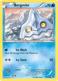 Bergmite - XY - Steam Siege (STS) #36/114 - Common Pokémon Trading Card