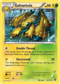 Galvantula - XY - Steam Siege (STS) #42/114 - Rare Pokémon Trading Card