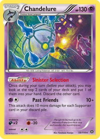Chandelure - XY - Steam Siege (STS) #50/114 - Holo Rare Pokémon Trading Card