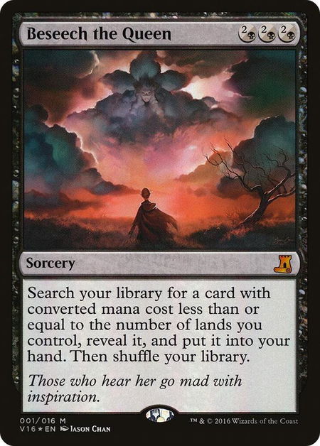 Beseech the Queen - From the Vault: Lore Magic: The Gathering trading card